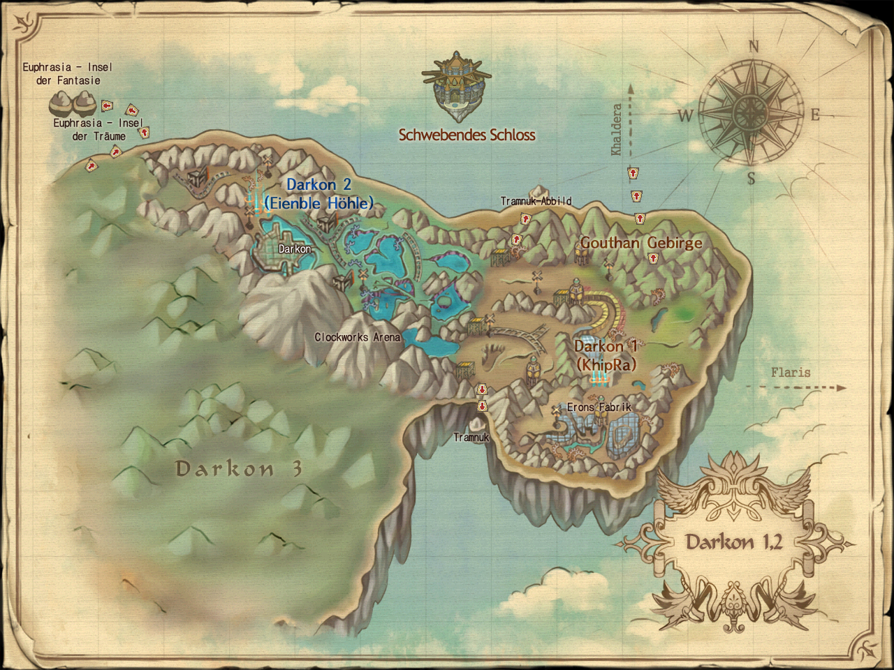 Karte von Darkon 1, 2