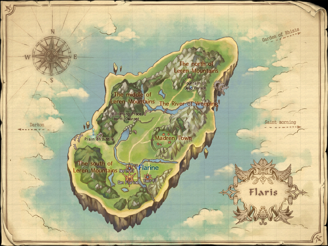 Map of Flaris