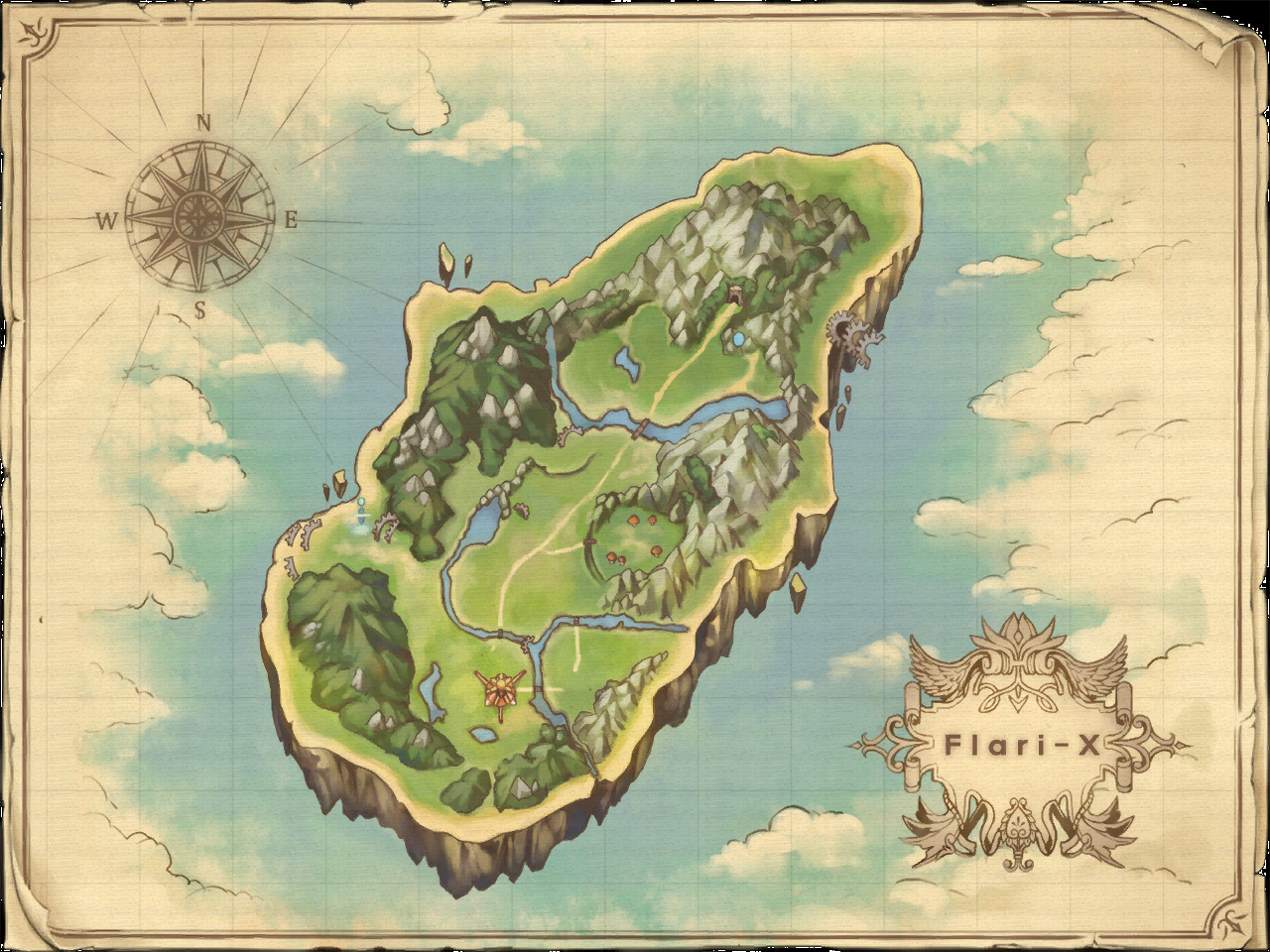 Carte de Flari-X