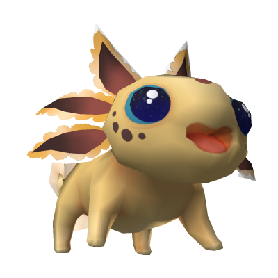 Cute Yellow Axolotl