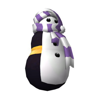 Bonhomme de neige violet de compagnie