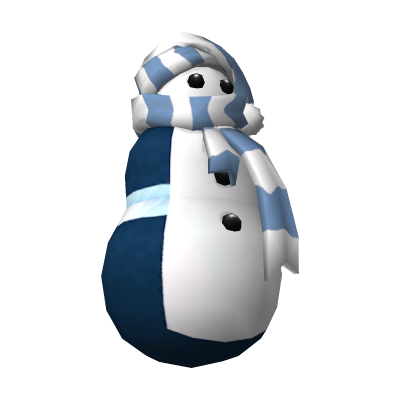 Bonhomme de neige bleu de compagnie
