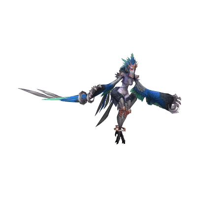 Harpyness plume bleue